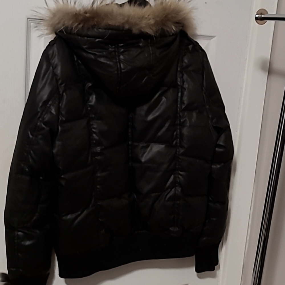 Black women's oxygen collection winter parka jacket Size Large - Picture 9 of 12